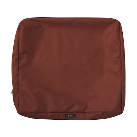 Classic Accessories Ravenna Water-Resistant 21x20x4" Patio Back Cushion Cover, Spice 60-408-011701-RT